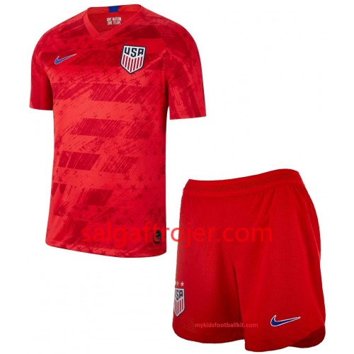 USA Fodboldtrøjer Børn Udebanesæt 2019 Kort ærmer USA Fodboldtrøjer Børn Udebanesæt 2019 Kort ærmer